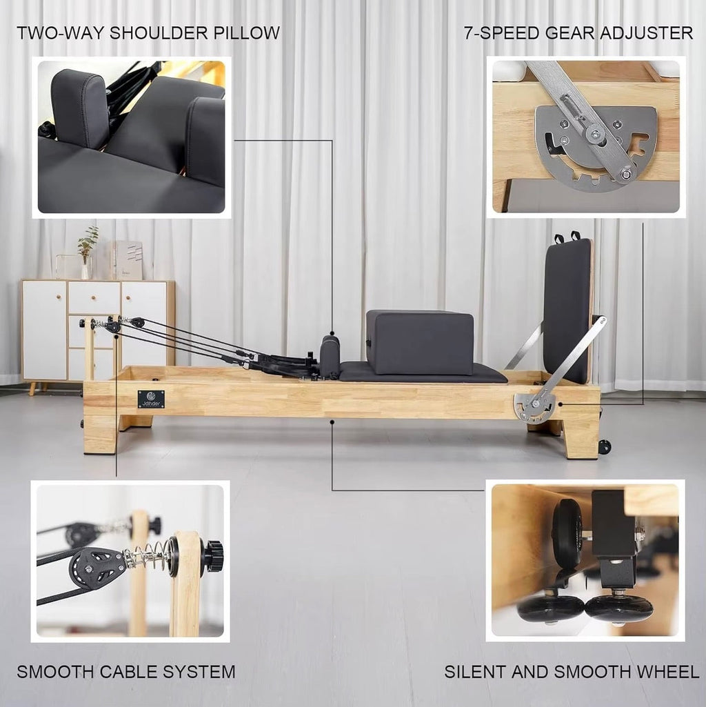 Pilates reformer bed wood - Pilatesclub&co