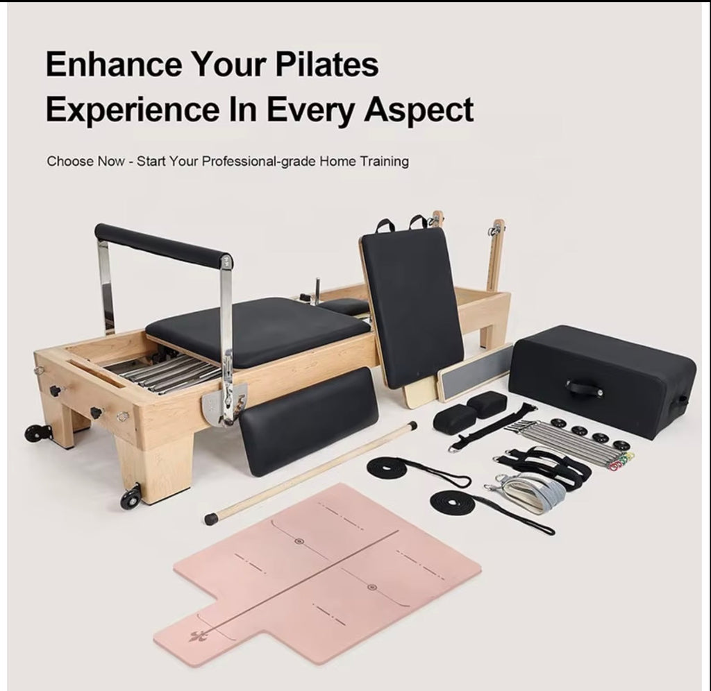Pilates reformer bed wood - Pilatesclub&co