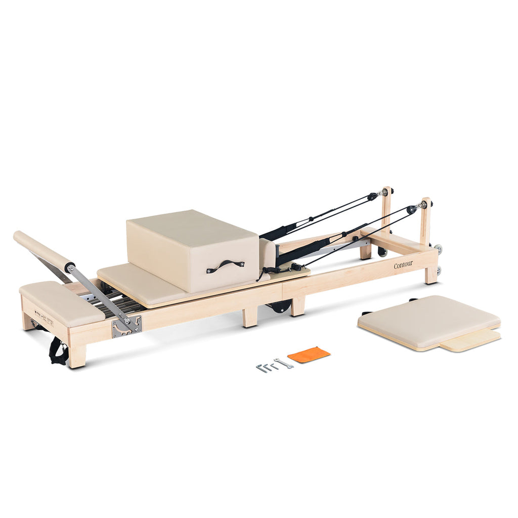 Wood Pilates Reformer Set (Beige) - Pilatesclub&co